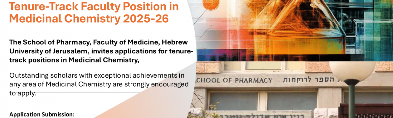 Tenure-Track Faculty Position in Medicinal Chemistry 2025-26